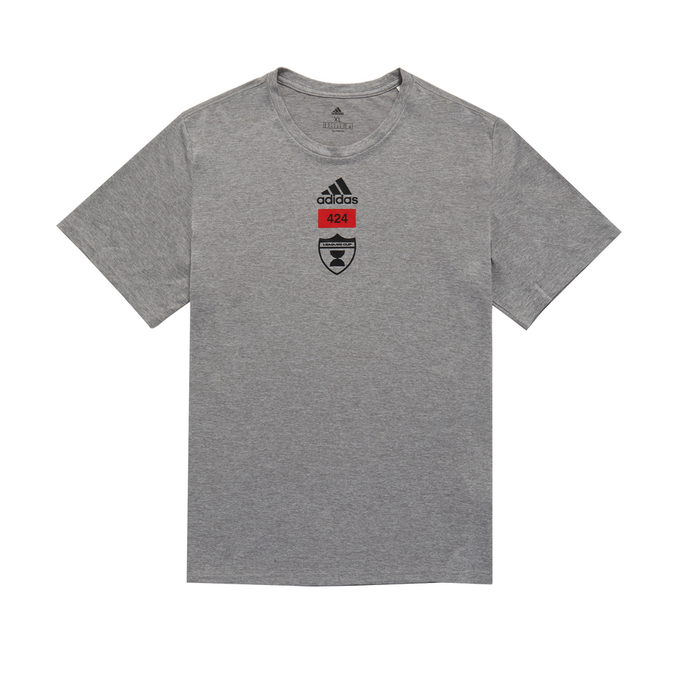 Adidas x 424 MLS Pregame Tee (Heather Grey) - Men's - Tees & Shirts