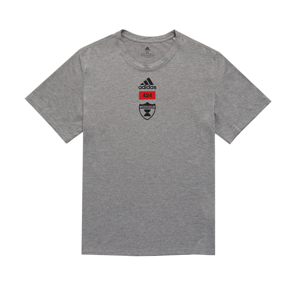 Adidas x 424 MLS Pregame Tee (Heather Grey) - Men's Tees/Tanks