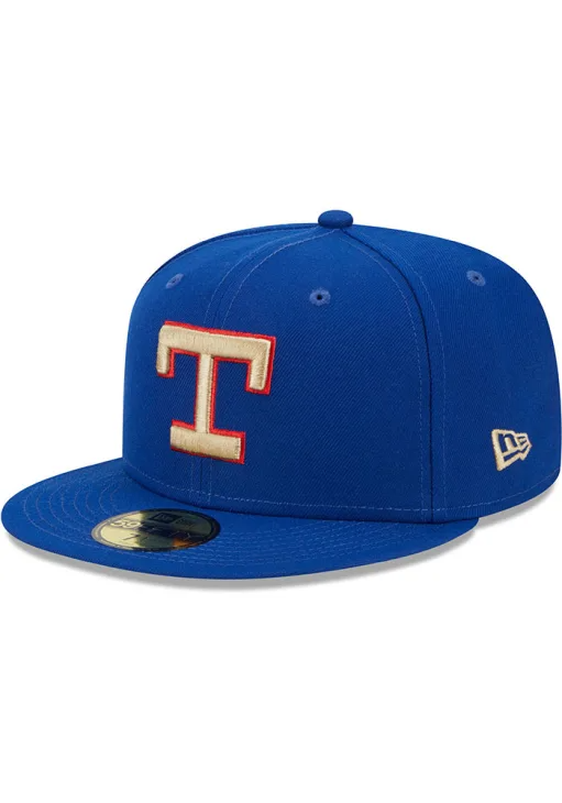 New Era 59FIFTY Texas Rangers Laurel Side Patch Fitted Hat - New Era 59FIFTY Texas Rangers Laurel Side Patch Fitted Hat - 