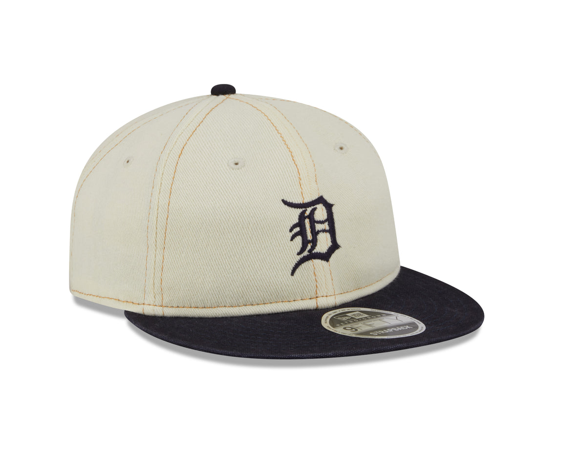 New Era 9FIFTY Detroit Tigers Strapback Hat (Chrome Denim) - New Era 9FIFTY Detroit Tigers Strapback Hat (Chrome Denim) - 