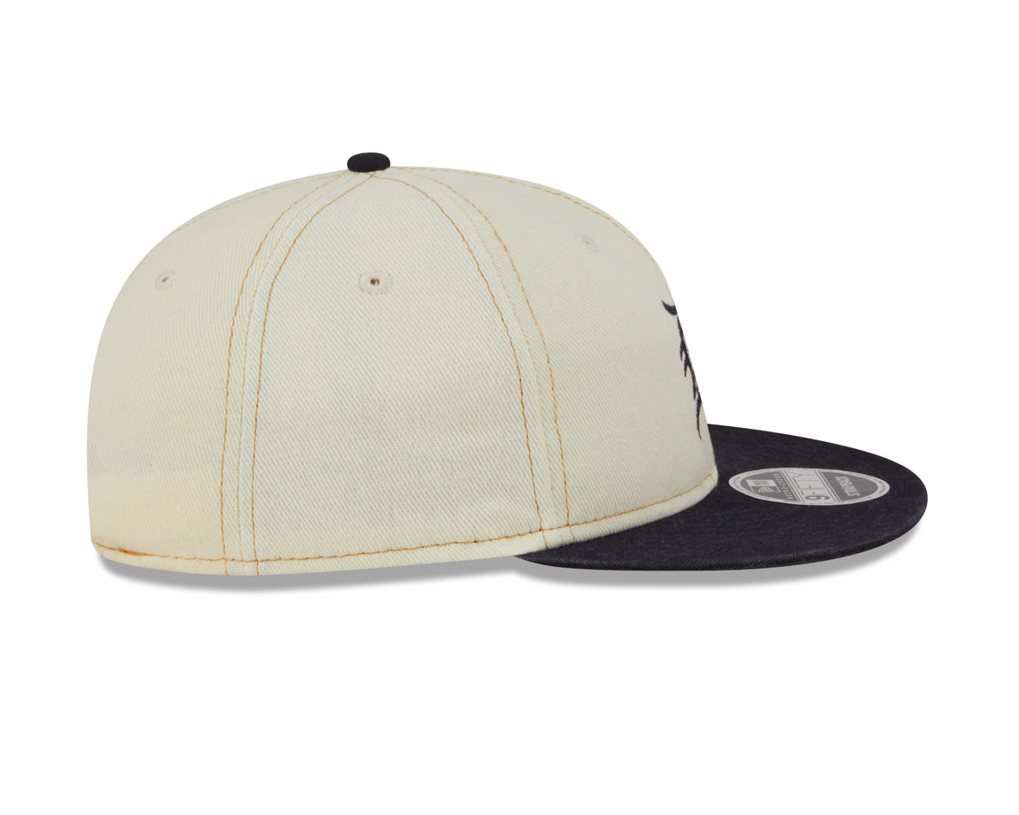 New Era 9FIFTY Detroit Tigers Strapback Hat (Chrome Denim) - New Era 9FIFTY Detroit Tigers Strapback Hat (Chrome Denim) - 