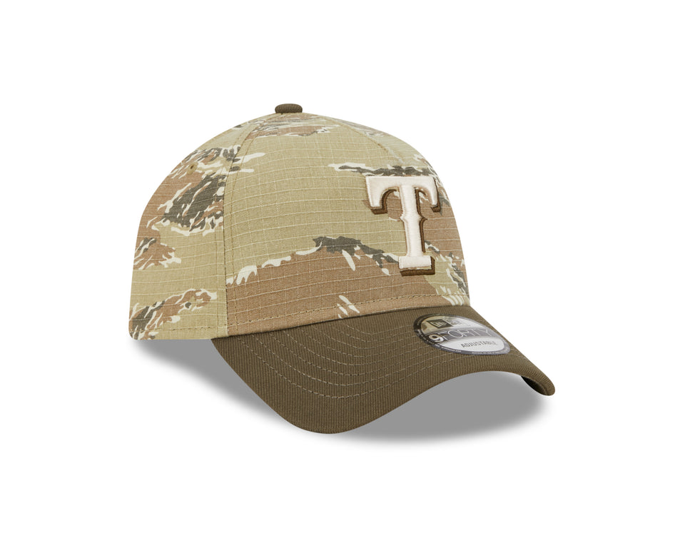 New Era 9FORTY Texas Rangers A-Frame Snapback (Two-Tone Tiger Camo) - Accessories