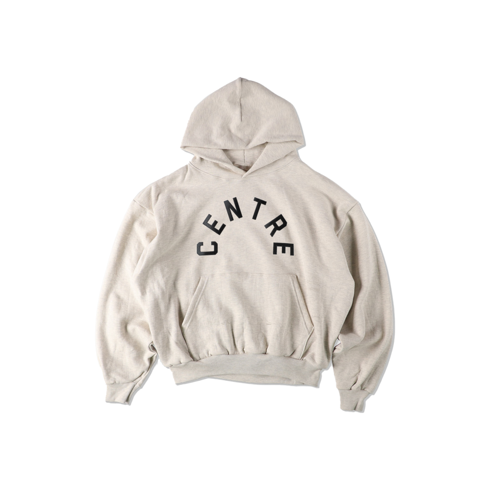 Centre Arch Block Hoodie (Oatmeal Cloud) - Centre