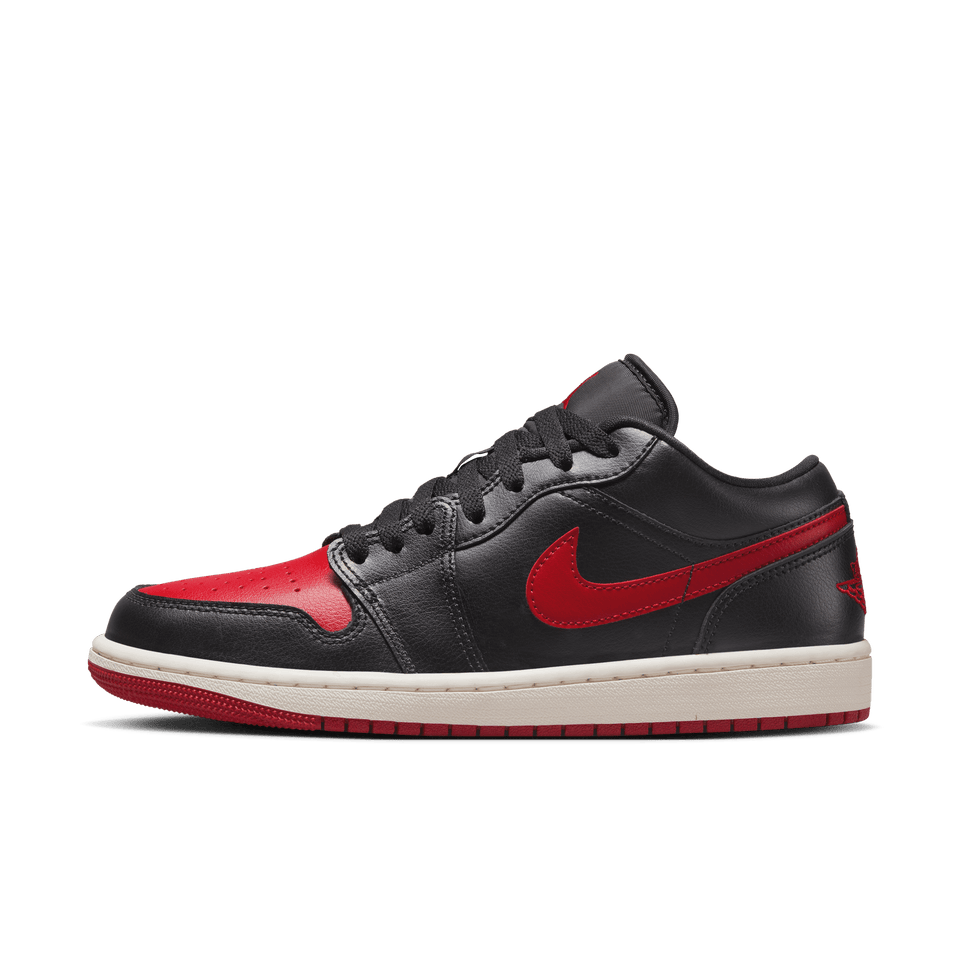 Women's Air Jordan 1 Low (Black/Gym Red-Sail) - Women's - Footwear