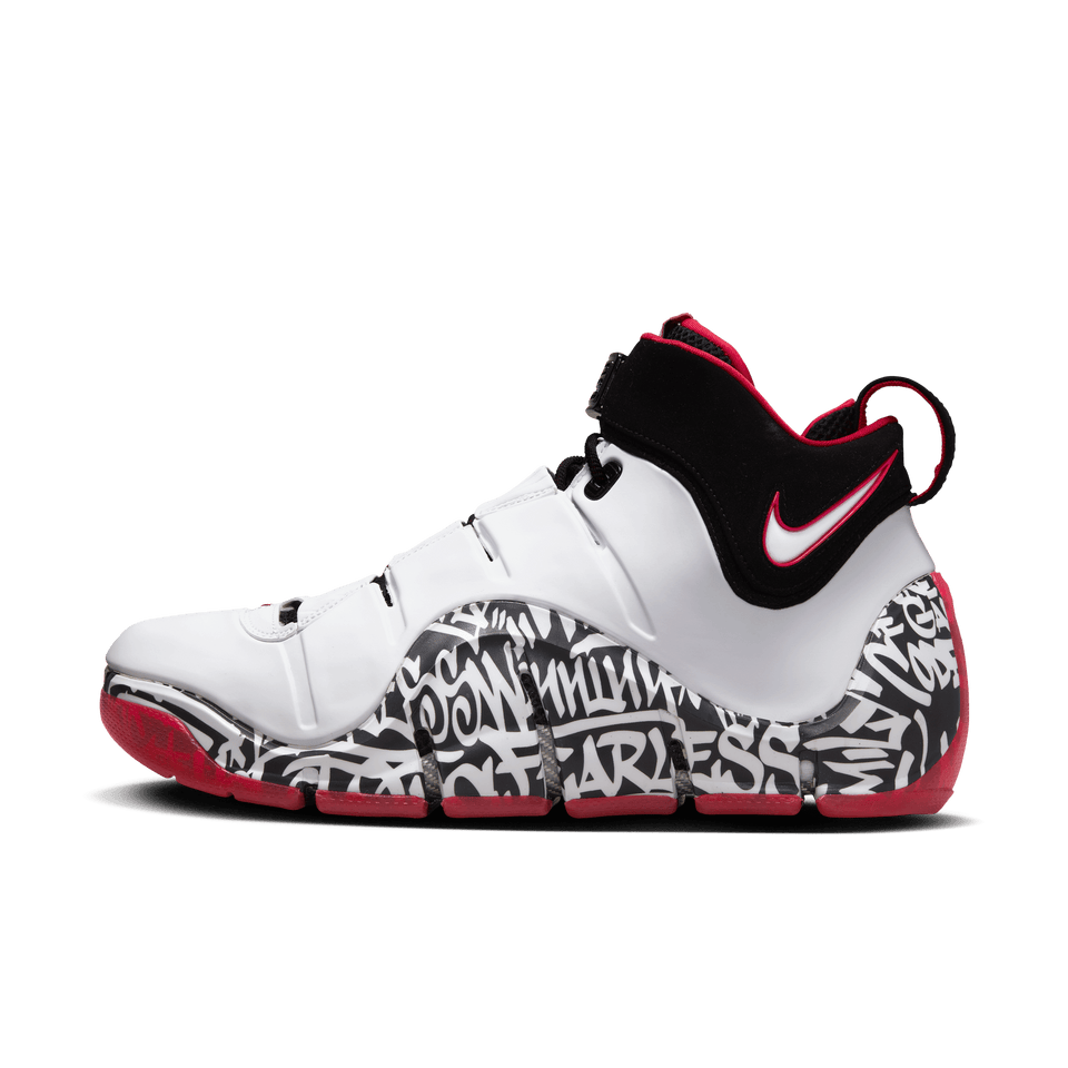 Nike Zoom Lebron 4 QS ( White / Black / Varsity Red ) - Men's Footwear
