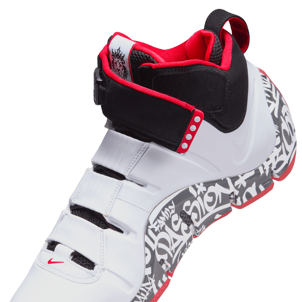 Nike Zoom Lebron 4 QS ( White / Black / Varsity Red ) - Nike Zoom Lebron 4 QS ( White / Black / Varsity Red ) - 