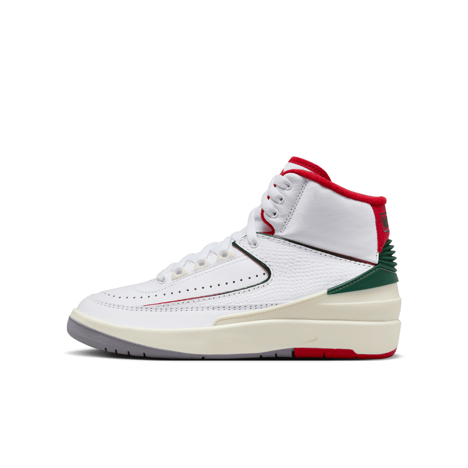 Air Jordan 2 Retro GS (White/Fire Red-Fir-Sail) - Products