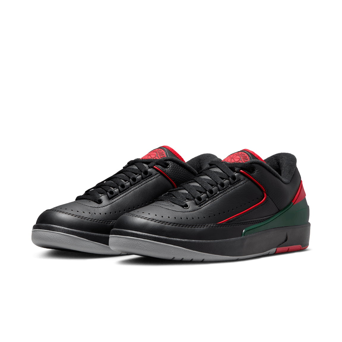 Air Jordan 2 Retro Low (Black/Fire Red-Fir-Cement Grey) - Air Jordan 2 Retro Low (Black/Fire Red-Fir-Cement Grey) - 