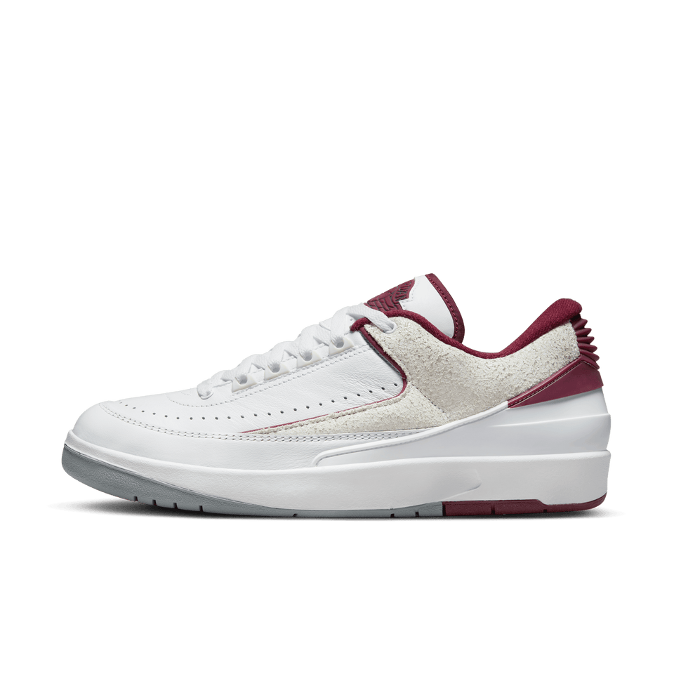 Air Jordan 2 Retro Low (White/Cherrywood Red-Light Steel Grey) 6/16 - Products