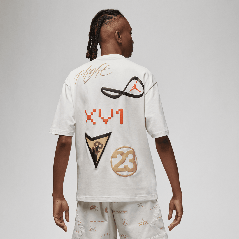 Jordan Flight Heritage 85 Tee (Phantom/Desert-Black) - Men's Tees/Tanks