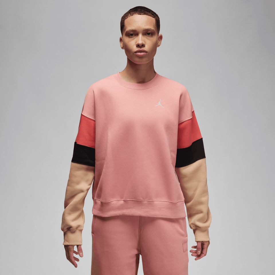 Women's Jordan Brooklyn Fleece (Red Stardust/Desert/White) - Jordan