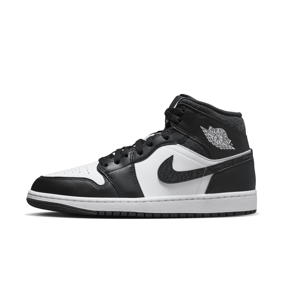 Air Jordan 1 Mid SE (Off Noir/Black-White-Black) - jordan