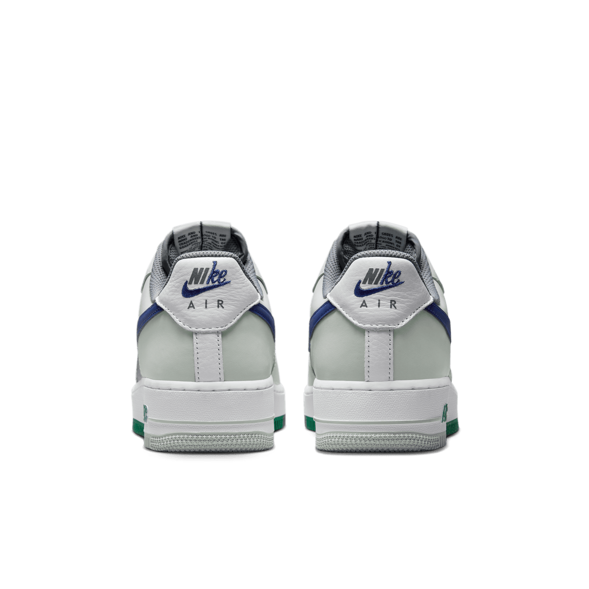 Nike Air Force 1 '07 LV8 (Light Silver/Deep Royal Blue-White) - Nike Air Force 1 '07 LV8 (Light Silver/Deep Royal Blue-White) - 