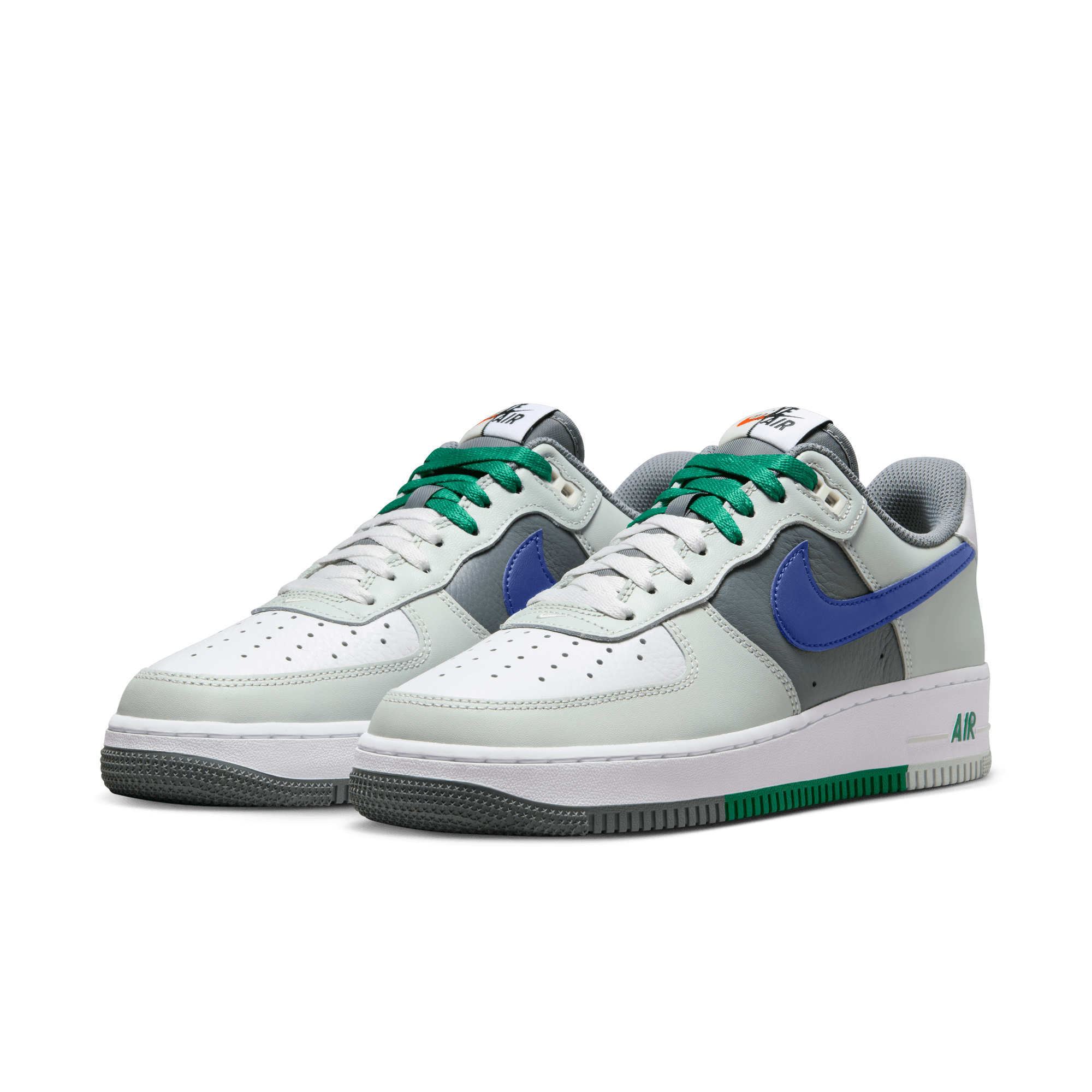Nike Air Force 1 07 LV8 Light Silver Deep Royal Blue White