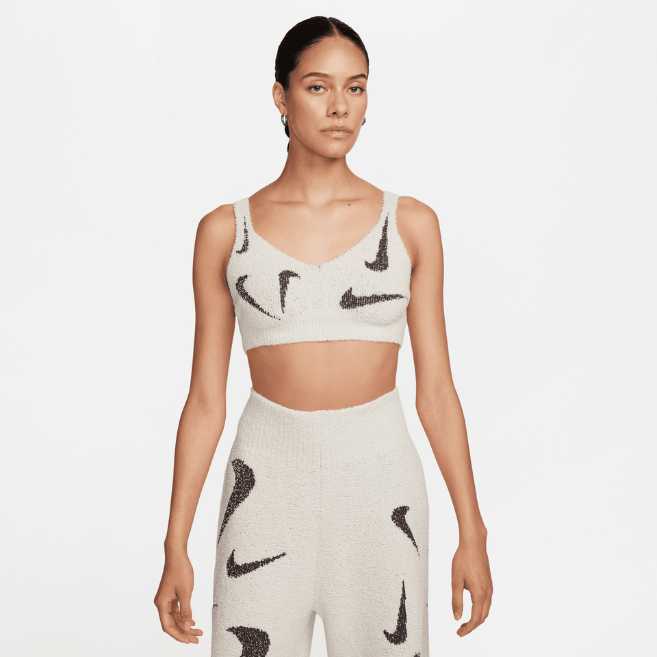 Women's Nike Sportswear Cozy Knit Bra (Light Orewood Brown/Medium Ash) - Women