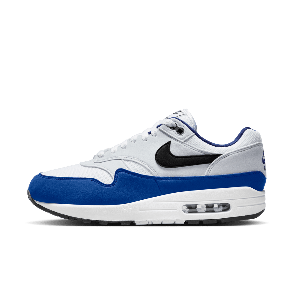 Nike Air Max 1 Premium ( White / Black / Deep Royal Blue ) - Products