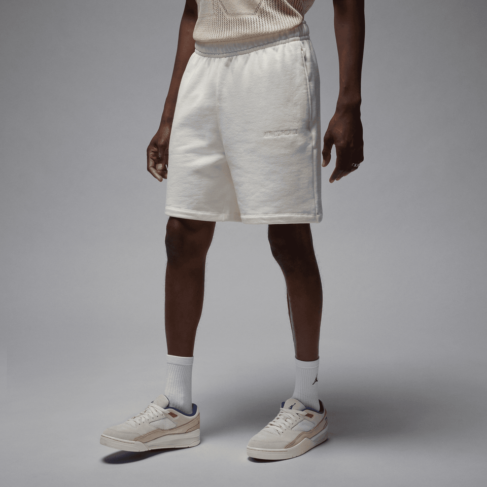 Air Jordan Wordmark Fleece Shorts (Sail) - Men's Apparel