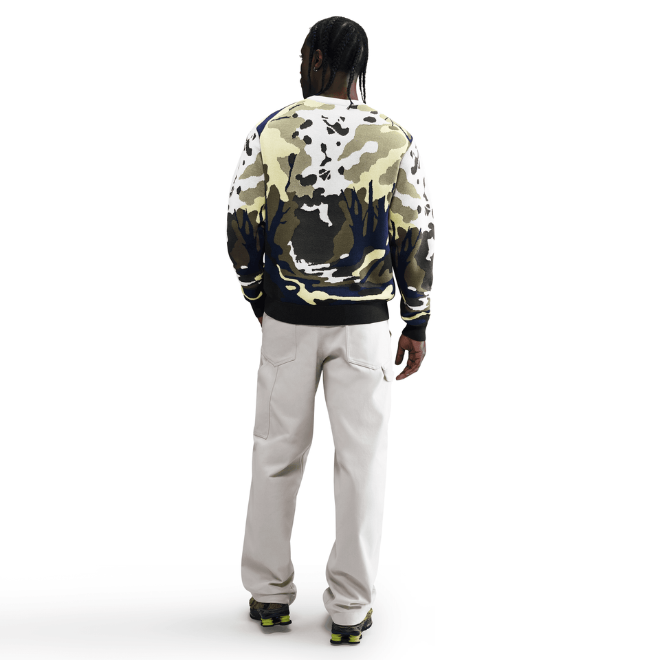 Nike Life Wilderness Sweater (Sail/Soft Yellow) - Men's Apparel