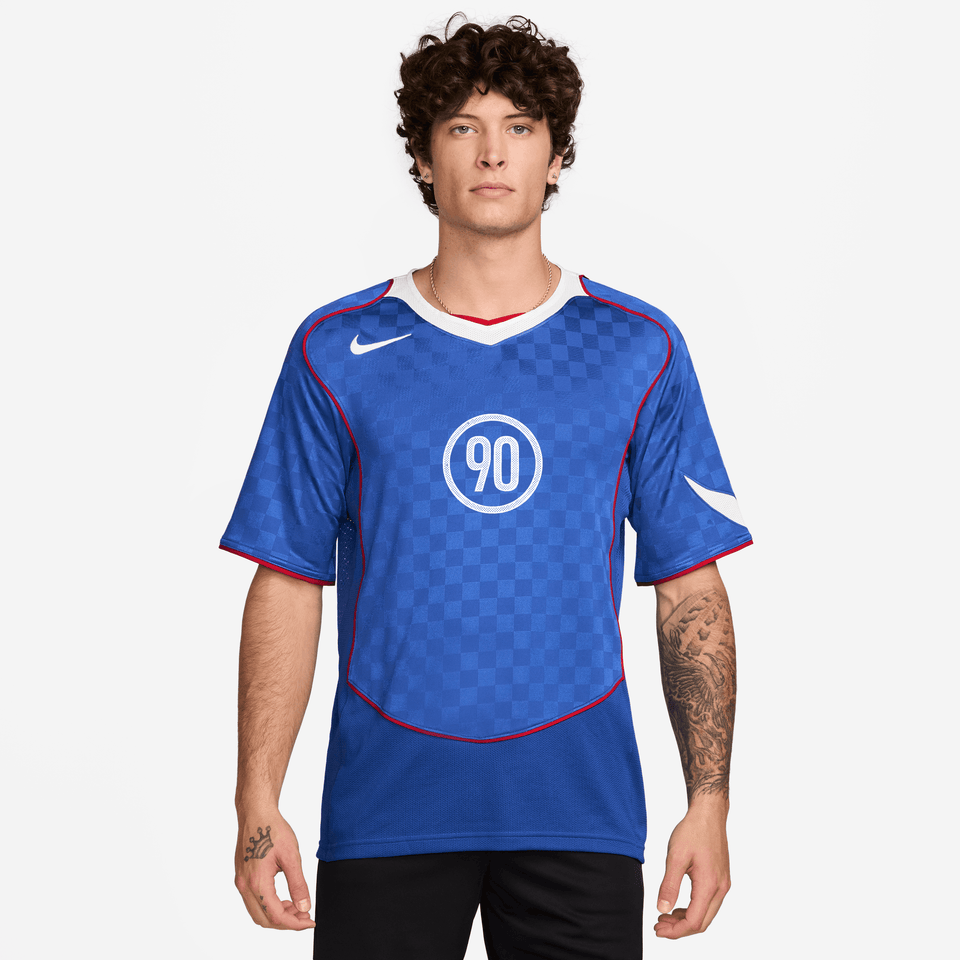 Nike Total 90 Dri-FIT Soccer Jersey (Game Royal/White/Sport Red) - Nike