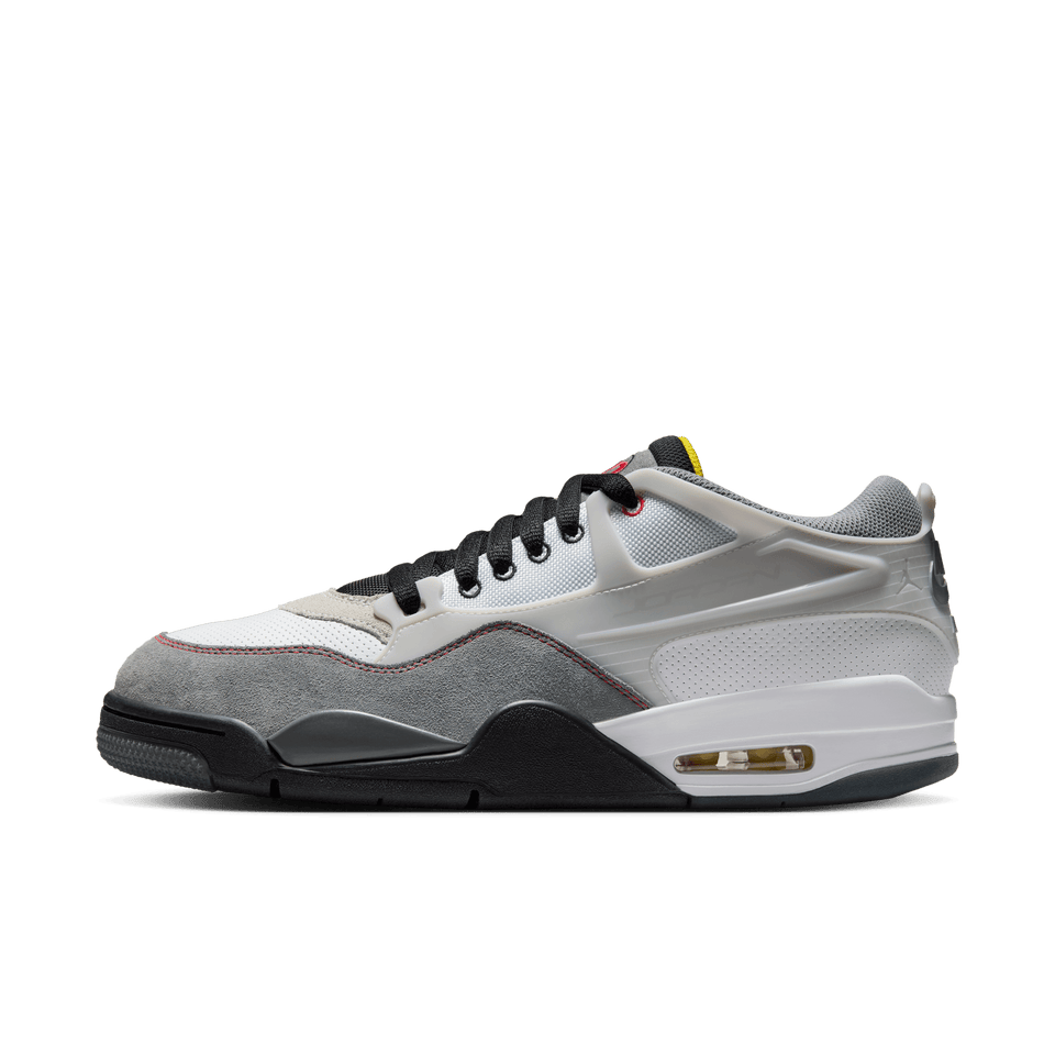 Air Jordan 4 RM Premium (White/Fire Red-Black-Smoke Grey) - Men's Footwear