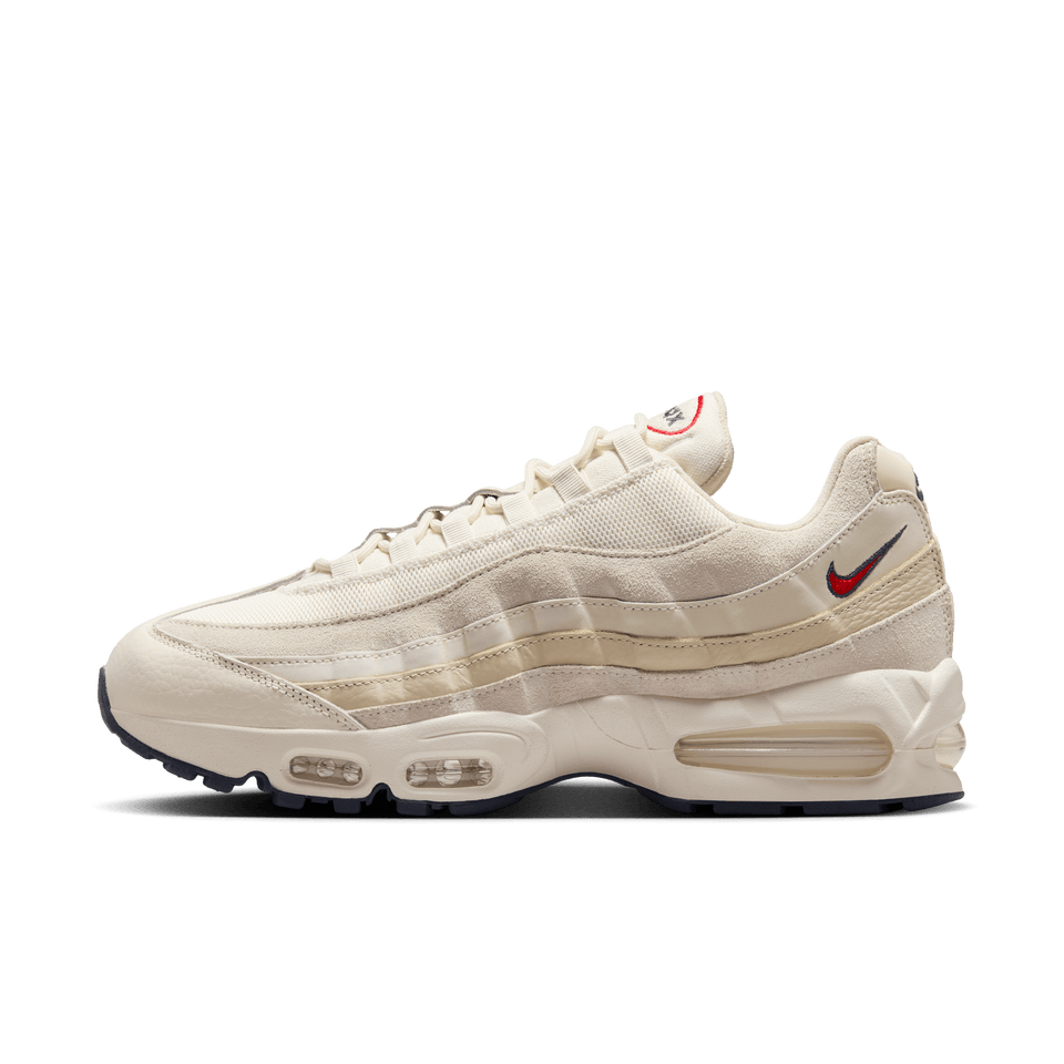 Nike Air Max 95 OG (Pale Ivory/University Red-Lt Khaki-Sail) - Men's Footwear