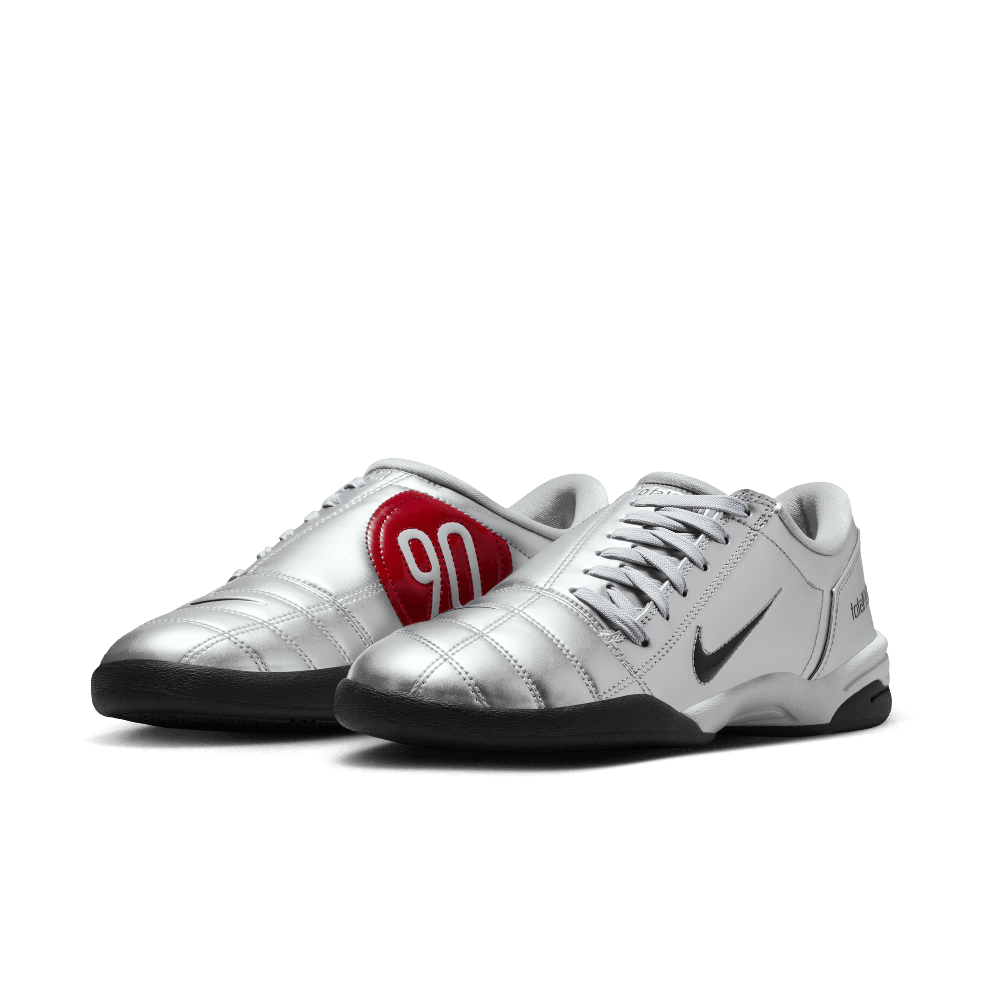 Women's Nike Total 90 (Metallic Silver/Black-University Red) – Centre