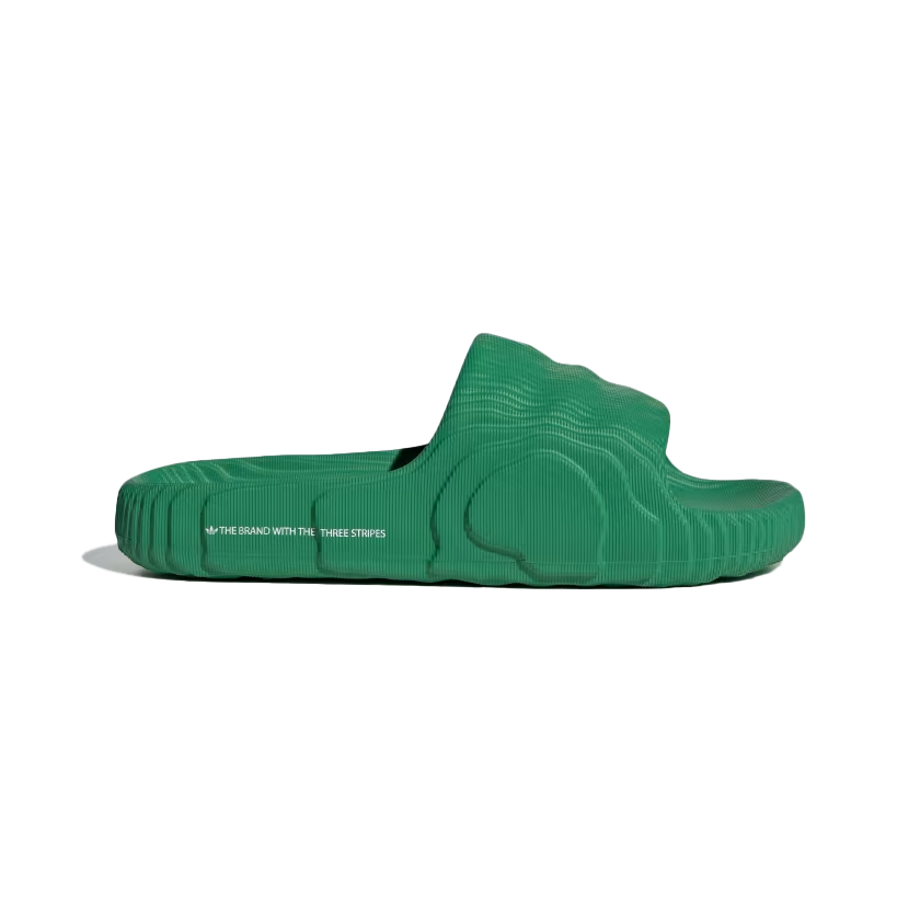 Adidas Adilette 22 Slides (Green / Cloud White / Green) - Men's - Footwear