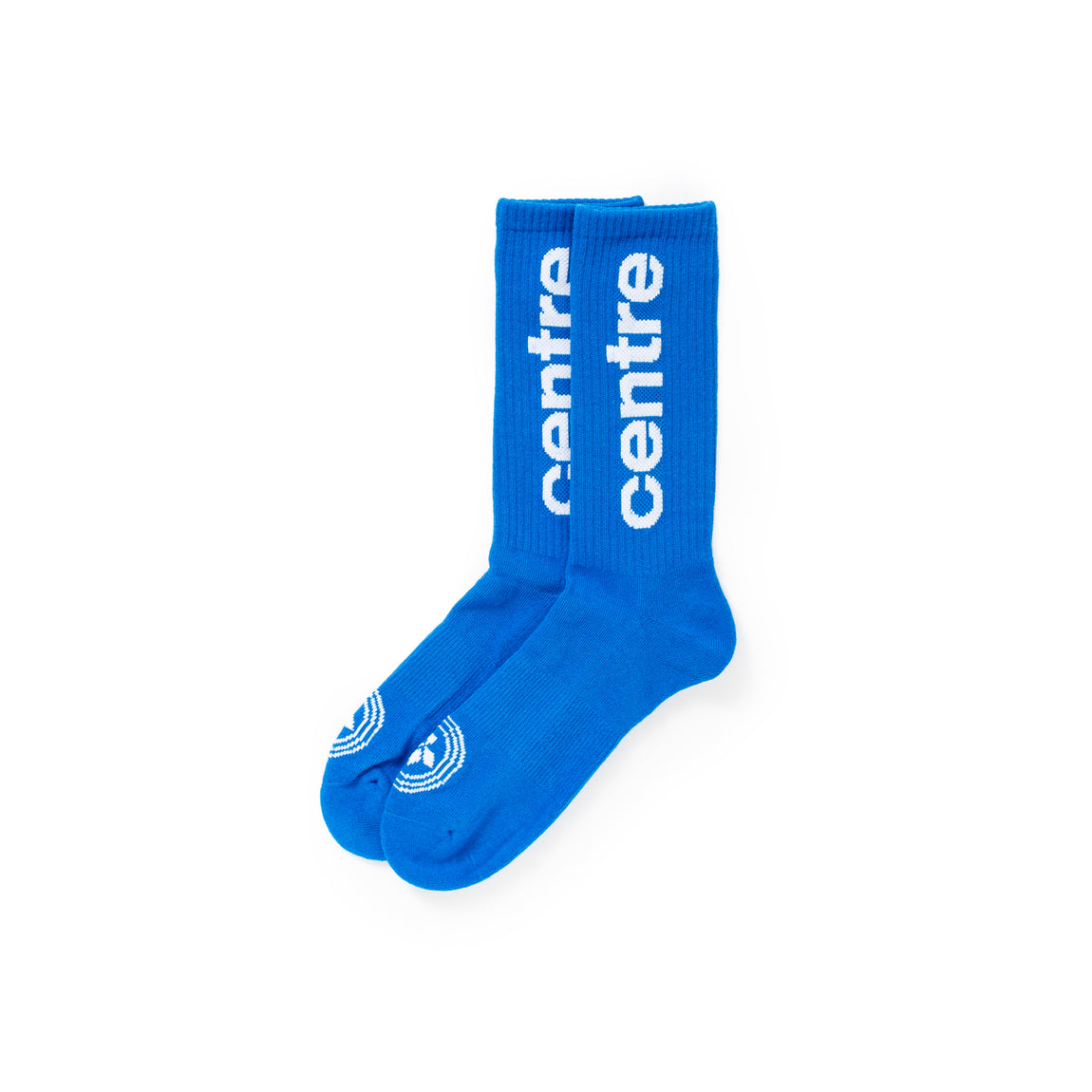 Centre Premium Casual Crew Socks (Bright Blue) - Centre Premium Casual Crew Socks (Bright Blue) - 