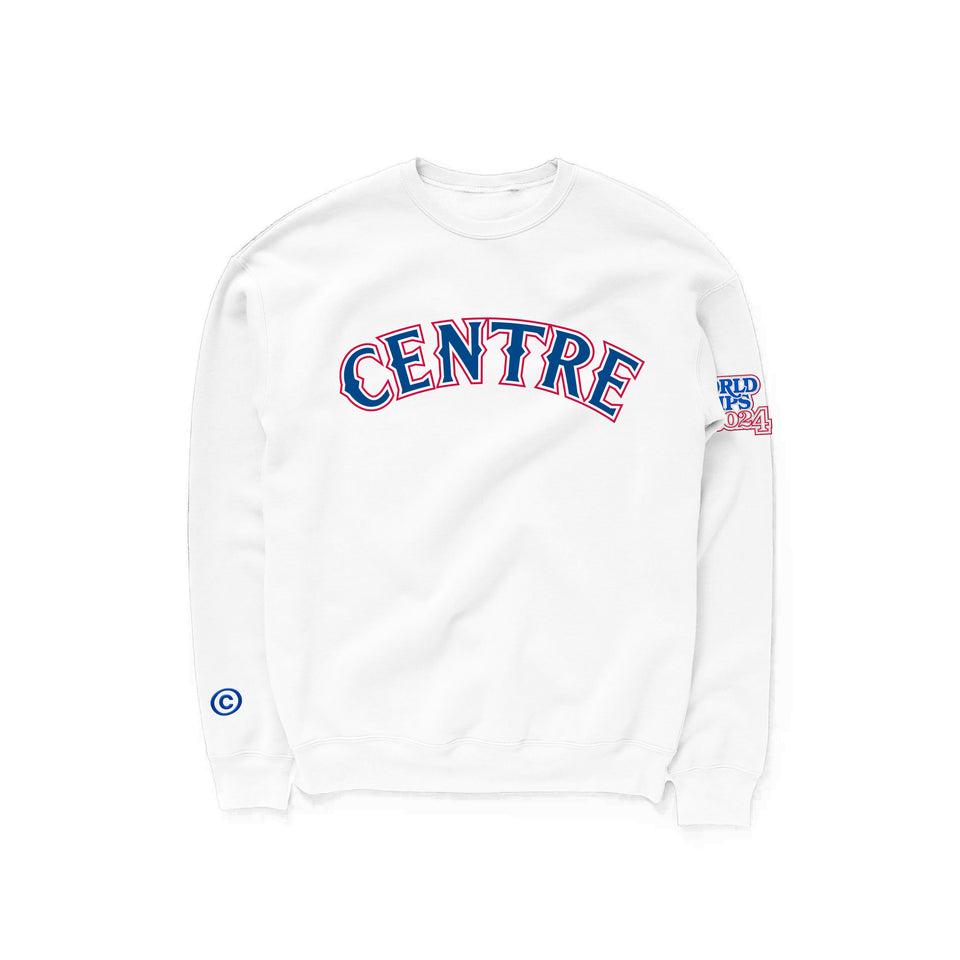 Centre Home Team Arch Crewneck Pullover (White) - Centre