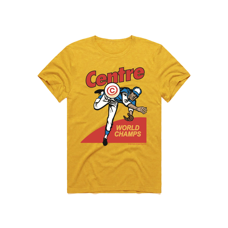 Centre Pitch Tee (Heather Yellow) - Men