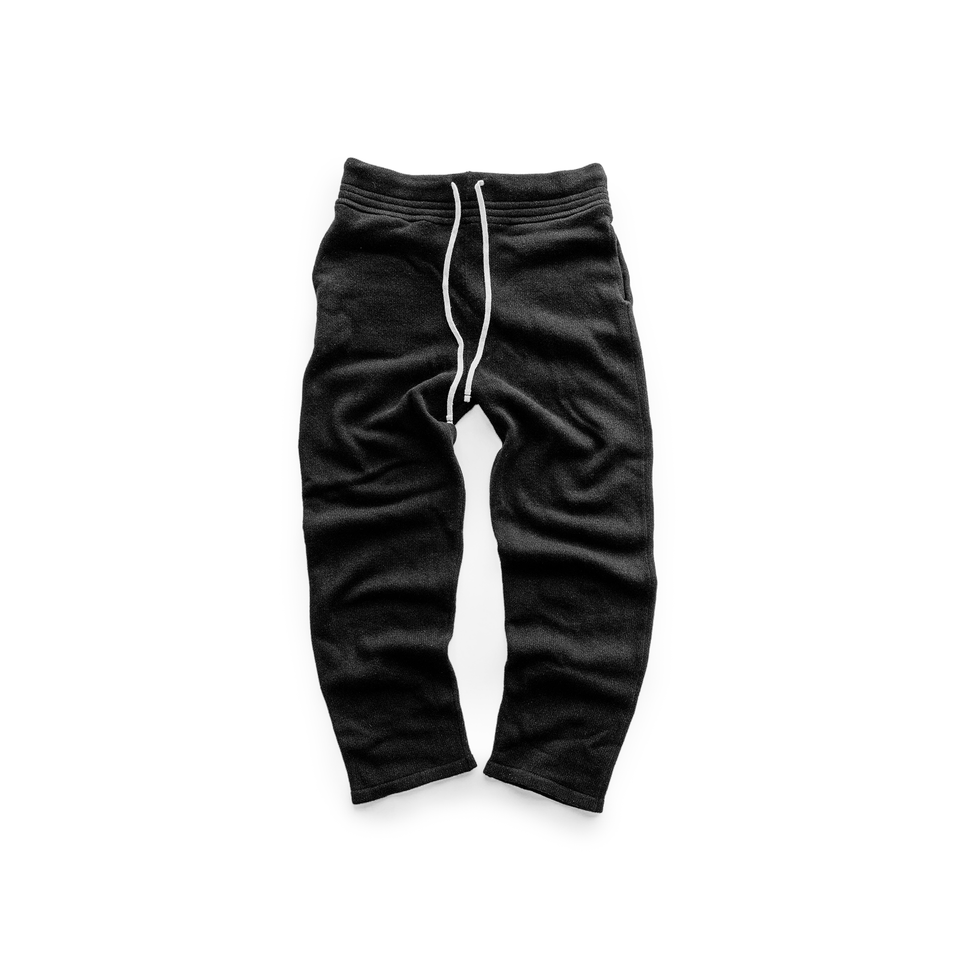 Les Tien Men's Cashmere Lounge Pant (Black) - Men's Bottoms