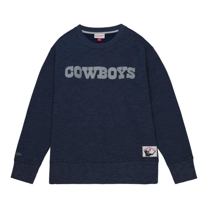 Mitchell & Ness Dallas Cowboys NFL Playoff Win 2.0 Crewneck Sweatshirt ( Navy ) - Mitchell & Ness