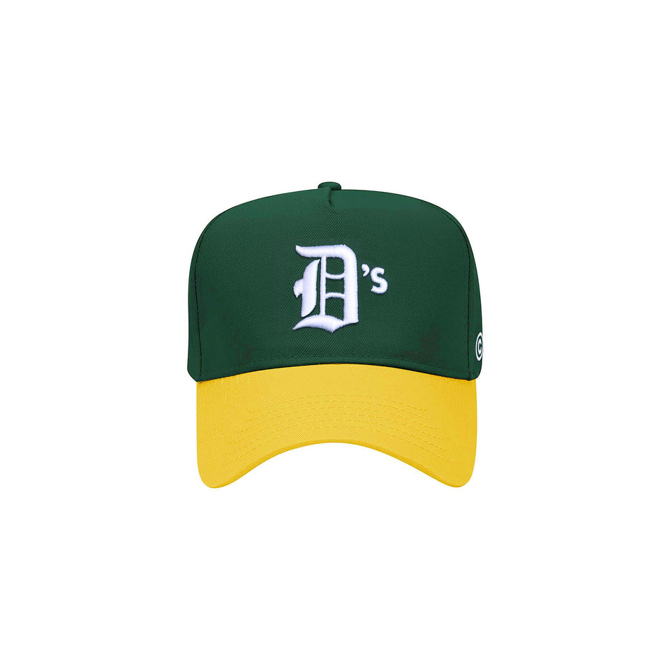 Centre D’s Baseball Hat (Green/Yellow) - Accessories