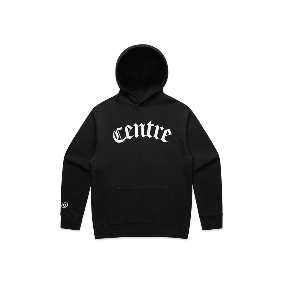 Centre Blackletter Hoodie (Black) - Centre