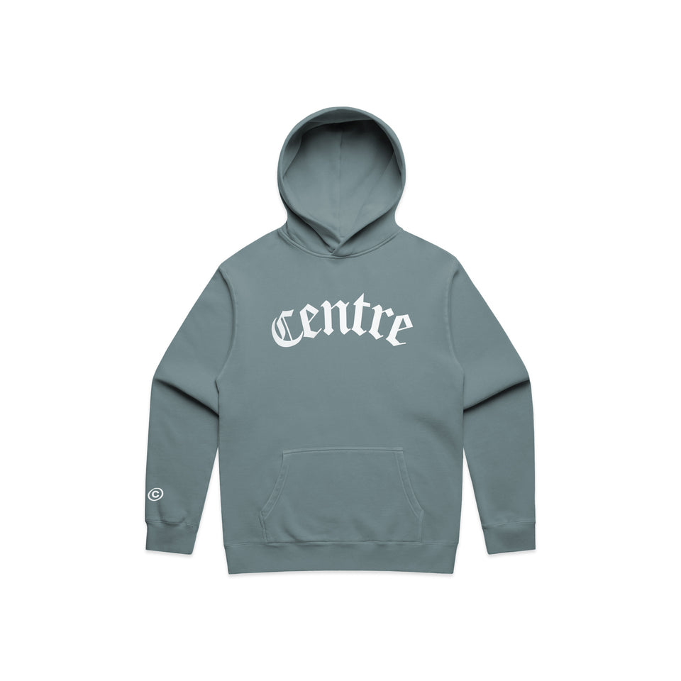 Centre Blackletter Hoodie (Blue Magic) - Centre