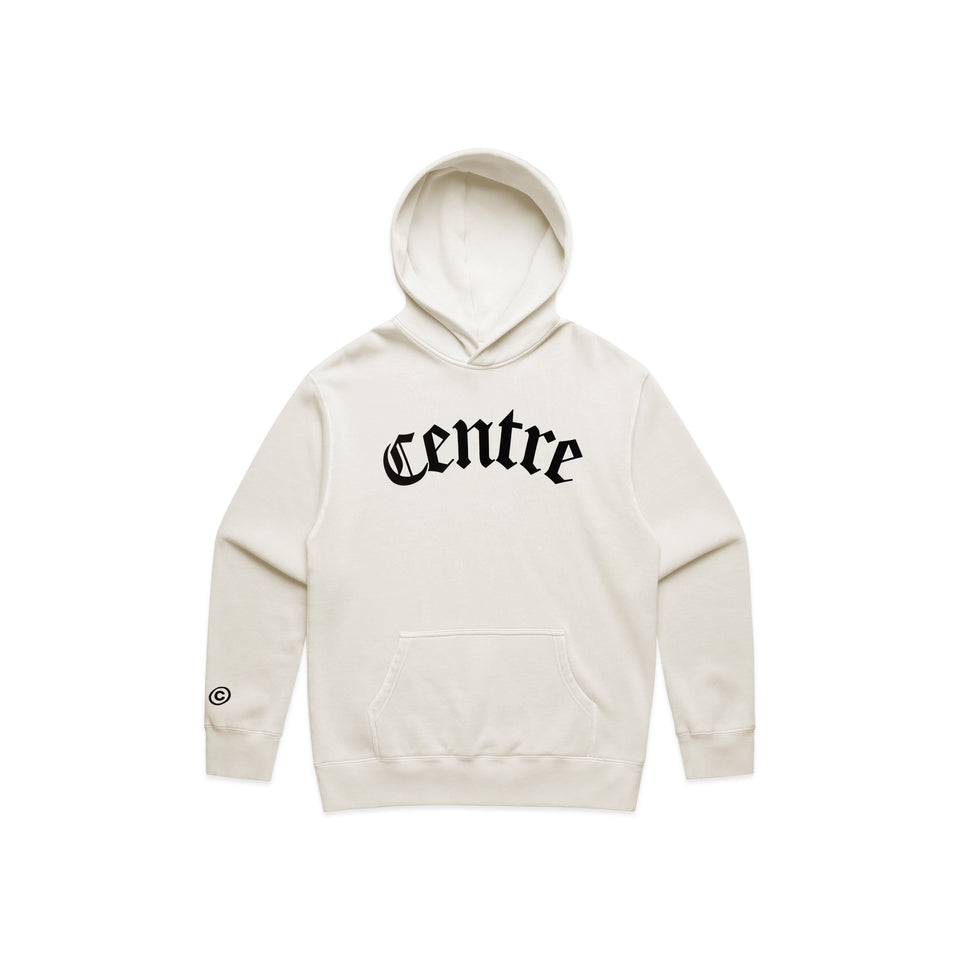 Centre Blackletter Hoodie (Ivory) - Centre