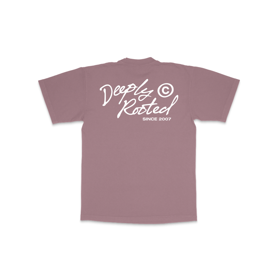 Centre Deeply Rooted Tee (Mauve) - Men's - Tees & Shirts