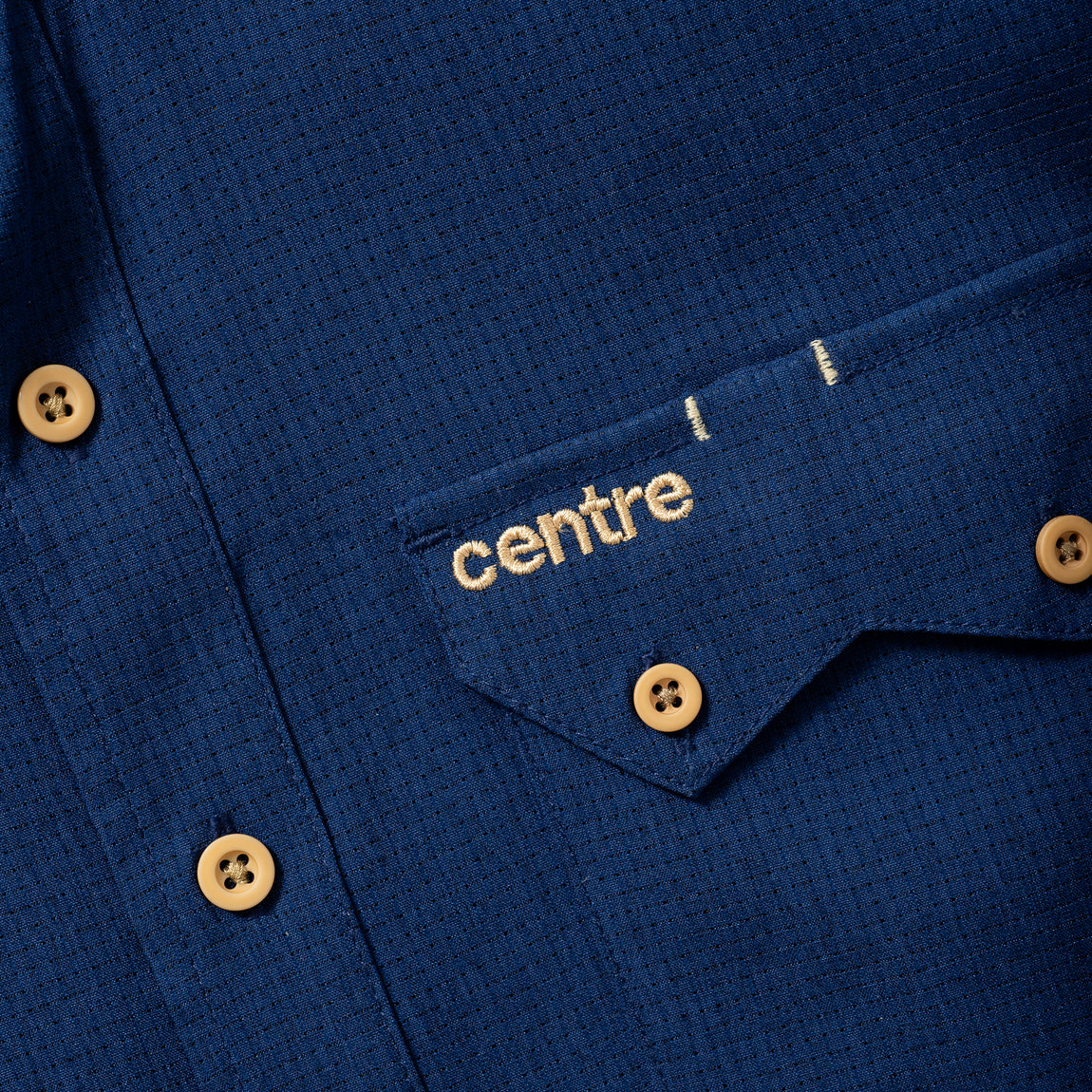 Centre Performance Button Down Shirt (Navy) - Centre Performance Button Down Shirt (Navy) - 