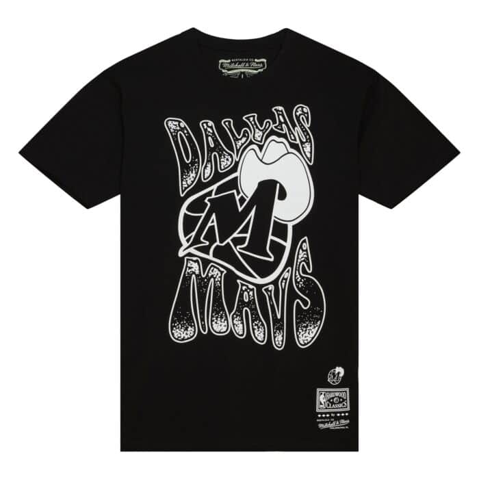 Mitchell & Ness Dallas Mavericks NBA Flashbacks Tee ( Black ) - Mitchell & Ness