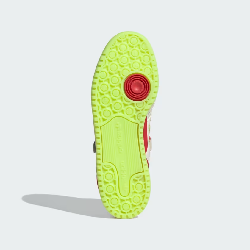 Adidas Forum Low x The Grinch GS (White / Collegiate Red / Solar Slime) - Adidas Forum Low x The Grinch GS (White / Collegiate Red / Solar Slime) - 