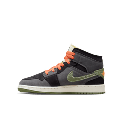 Air Jordan 1 Mid SE Craft GS ( Anthracite / Sky Jade / Light Olive / Black ) - Jordan