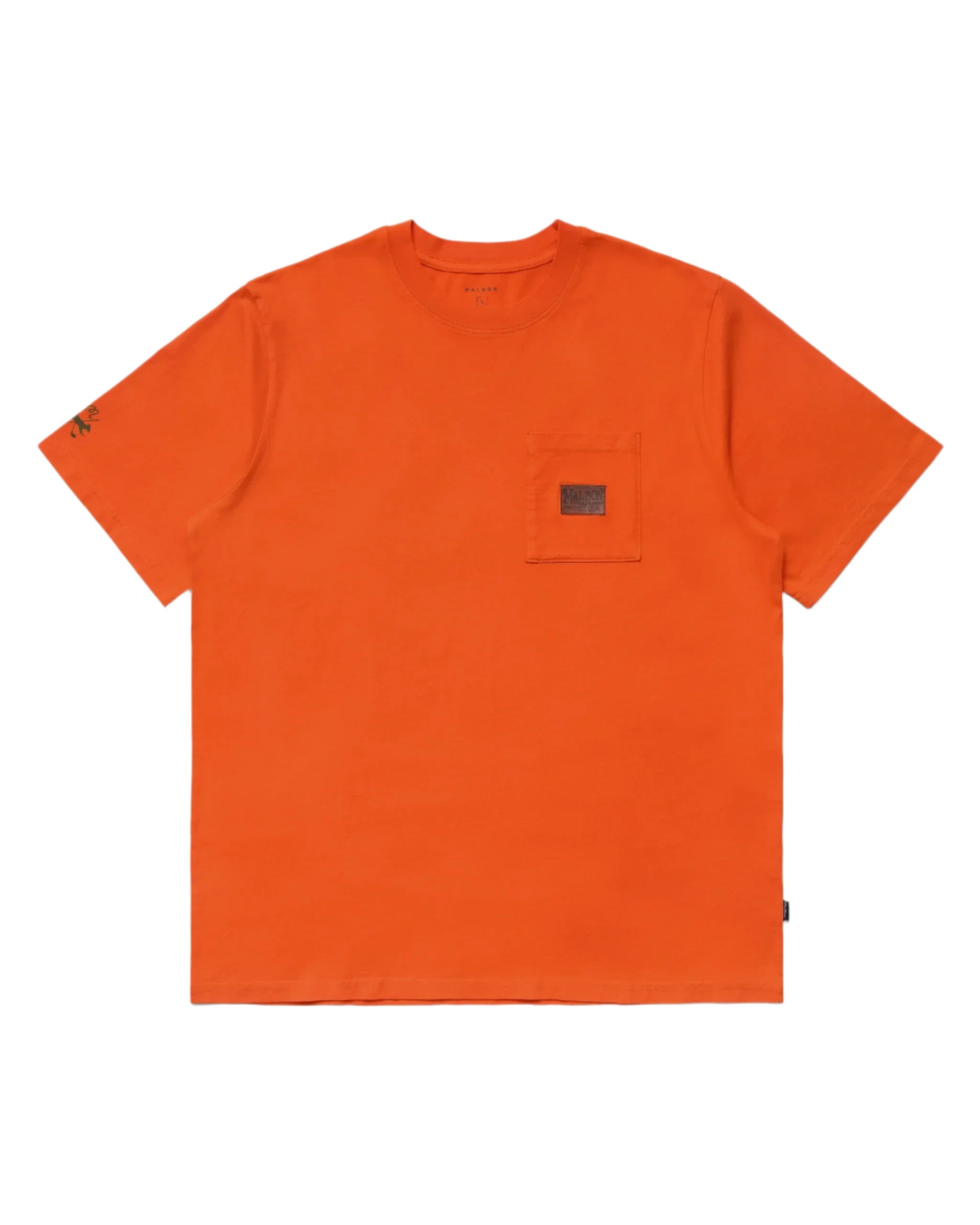 Tシャツ・カットソー Malbon Golf Double Side Bucket Collar T-Shirt ORANGE MAN M41 Malbon Golf Fudd Buckets SS Pockets Tee (Orange) – Centre