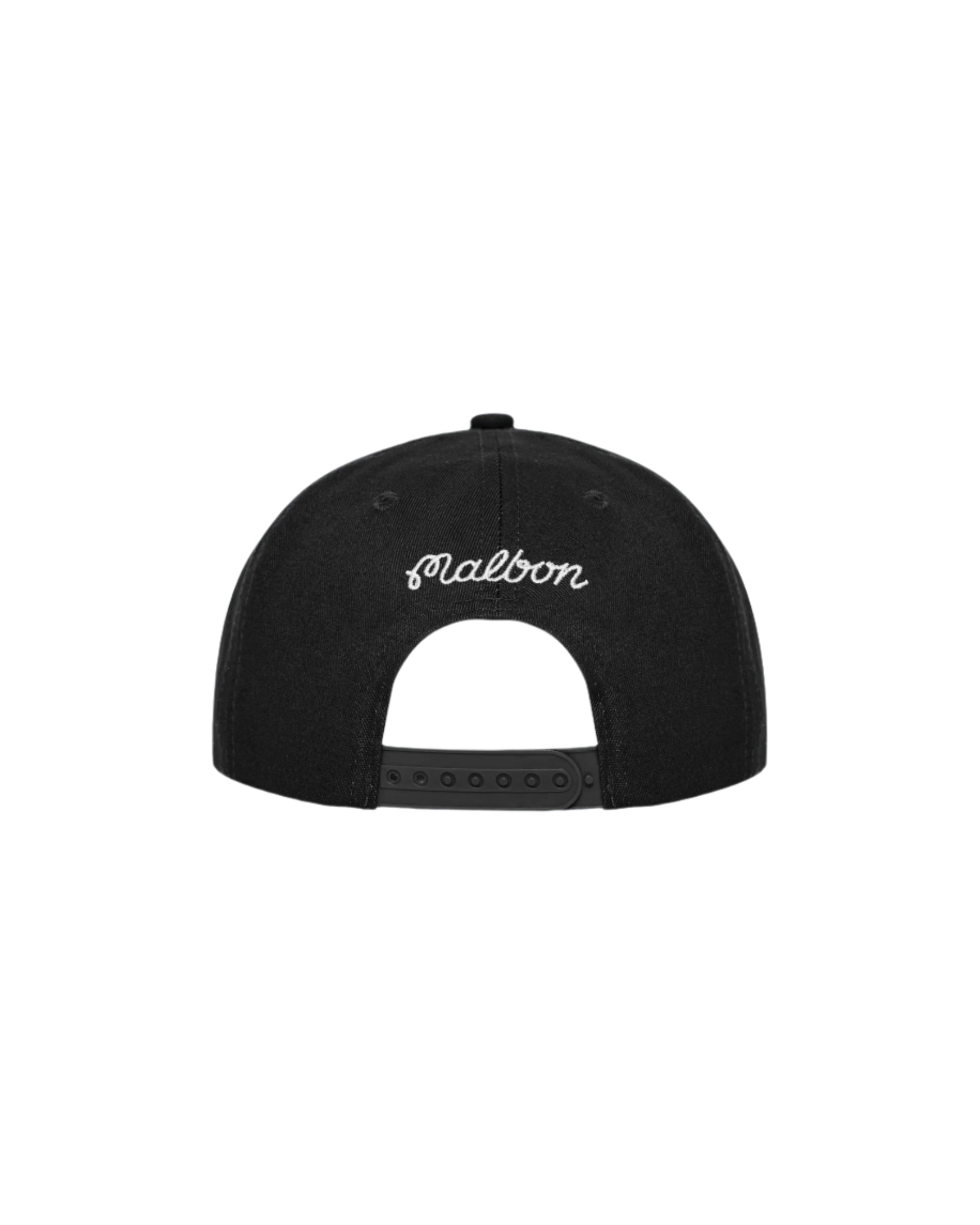 Malbon Golf M Script Chainstitch Painters Hat (Black) – Centre
