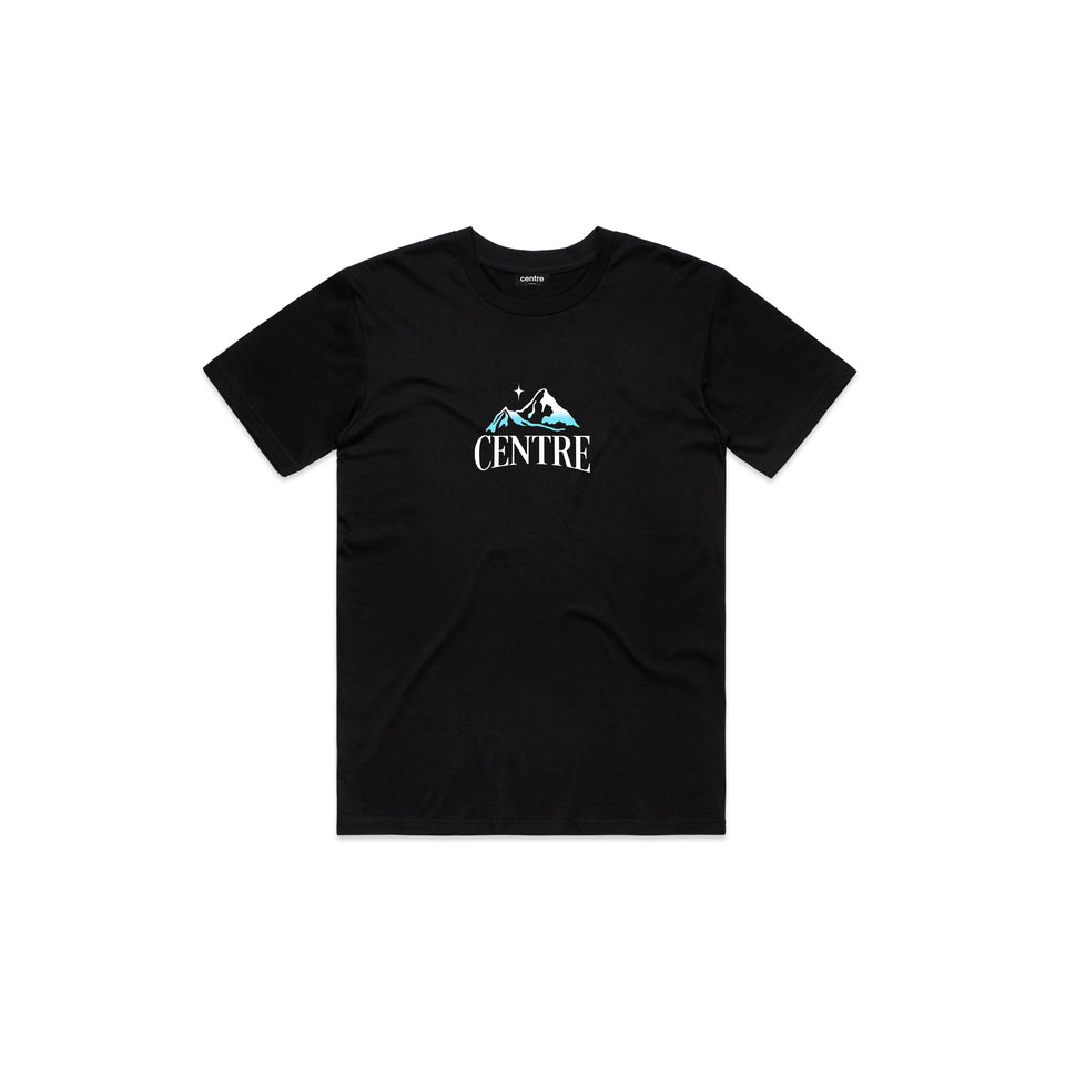 Centre Mountain Range Tee (Black) - Men