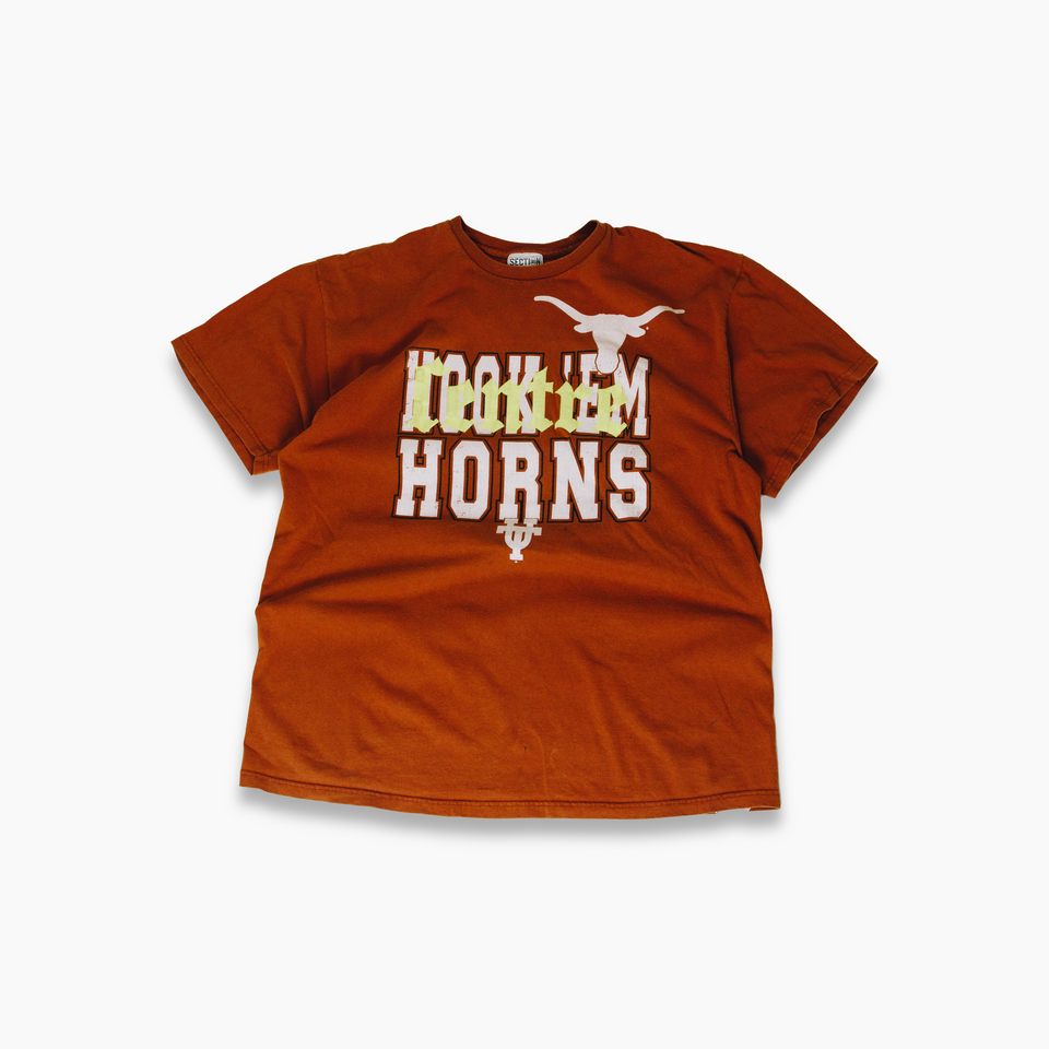 Centre Upcycled Hook'em Tee (Orange) - Centre Collection