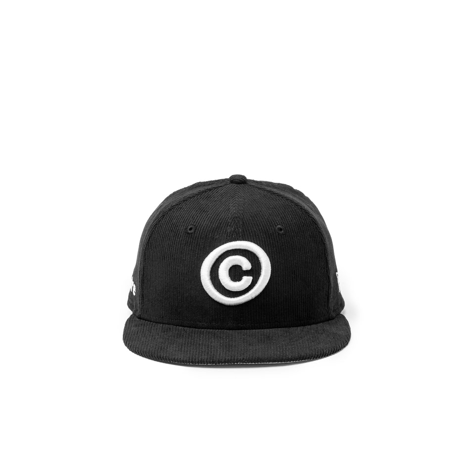 Centre x New Era 59FIFTY Icon Corduroy Cap (Black) - Centre Hats