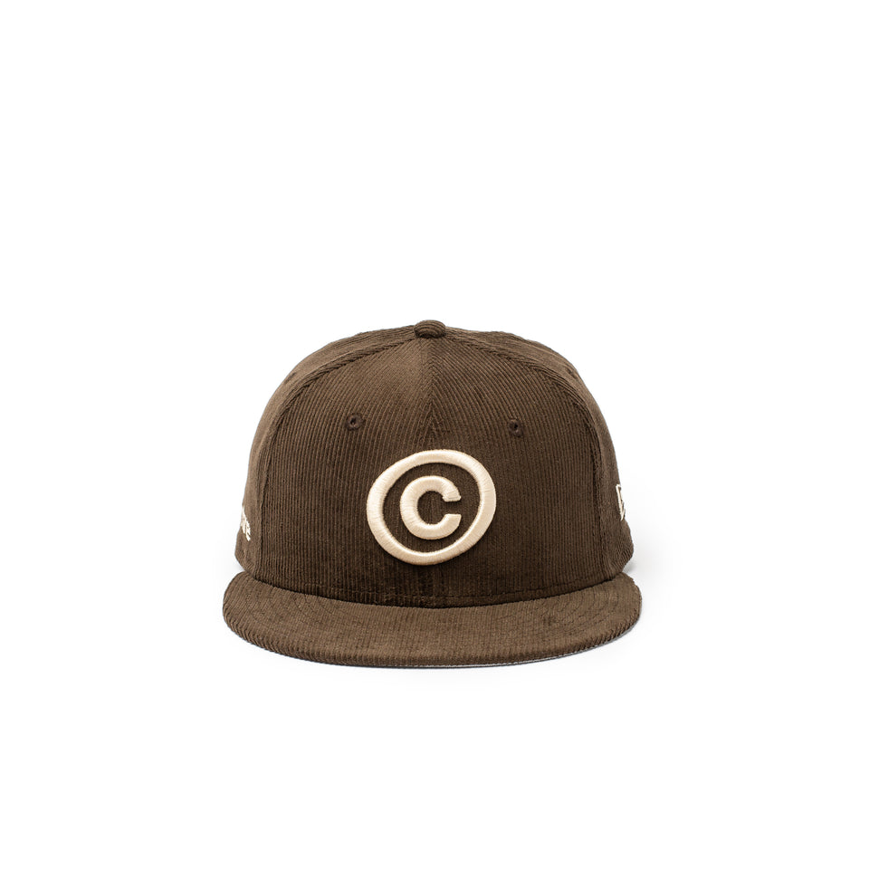 Centre x New Era 59FIFTY Icon Corduroy Cap (Walnut / Creme) - Centre Hats