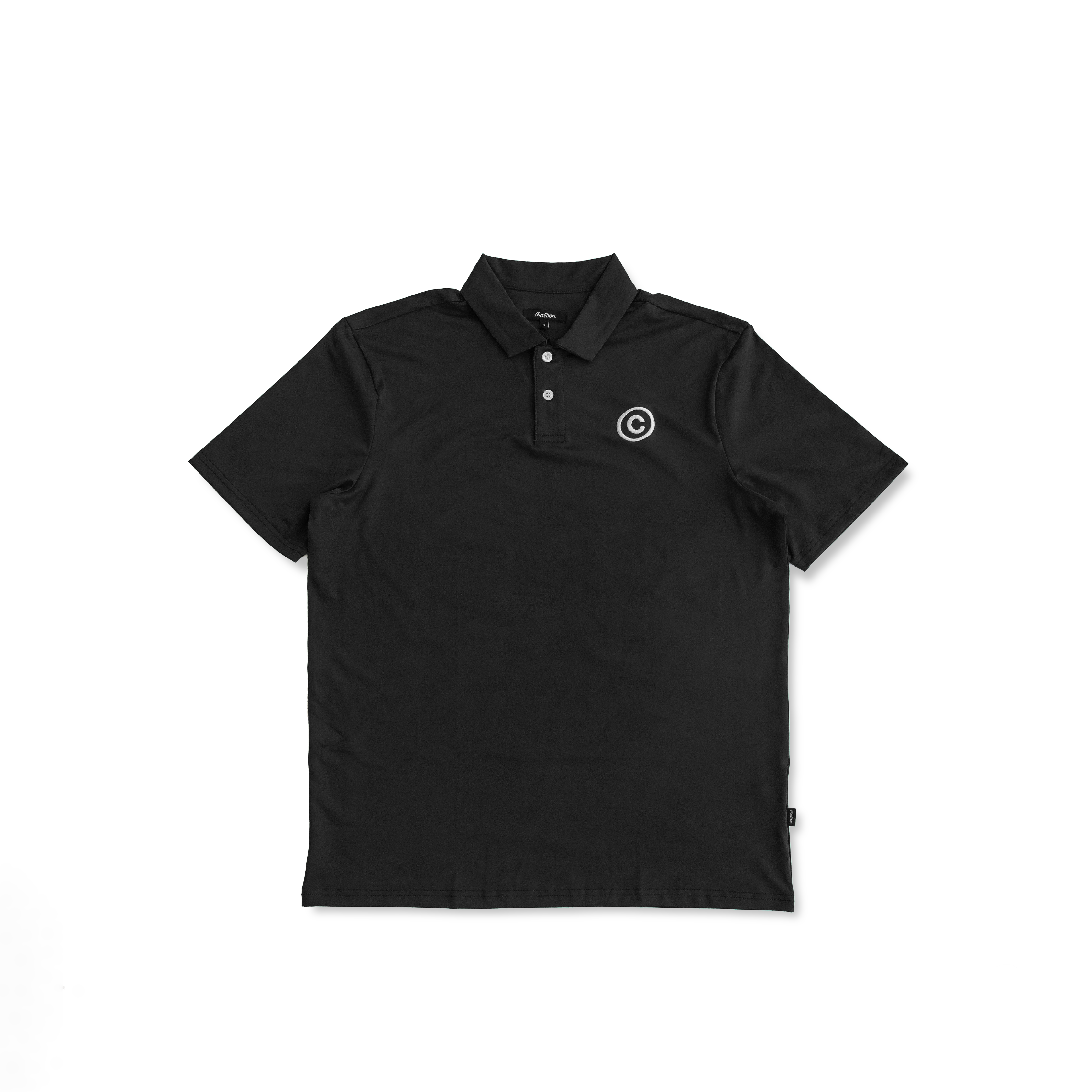 Centre X Malbon Golf Evergreen Performance Pique Polo (Black)