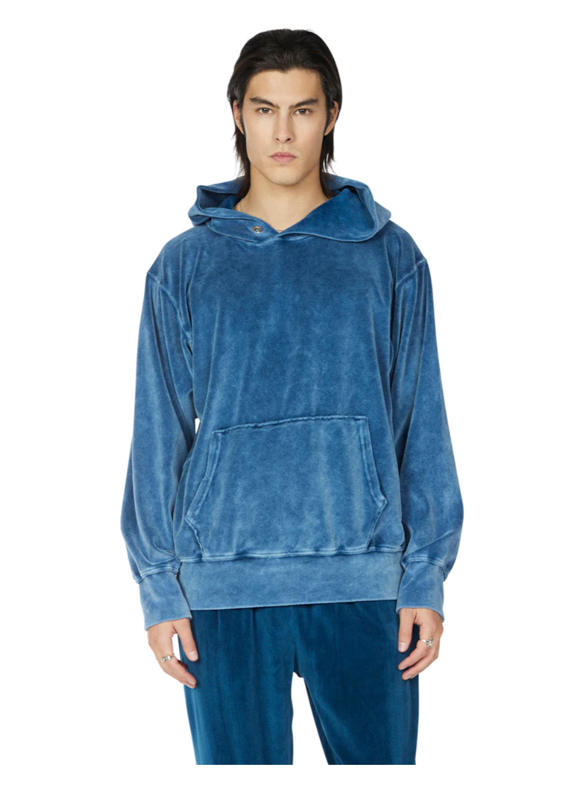 Velour hoodie mens sales