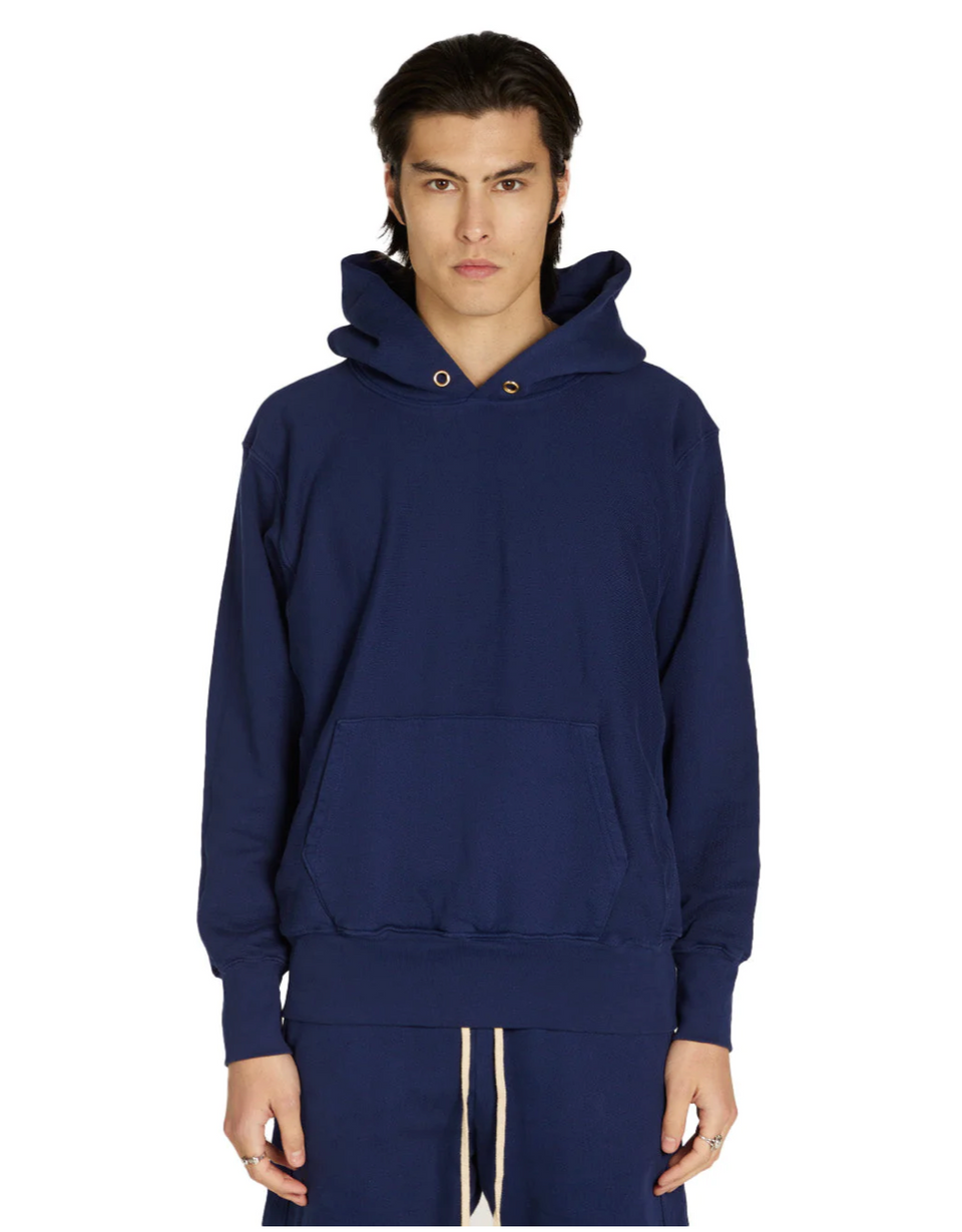 Les Tien Cropped Hoodie (Lapis) - Men's Sweatshirts & Hoodies